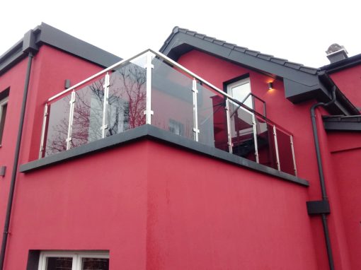 Balkonske ograde – inox i staklo